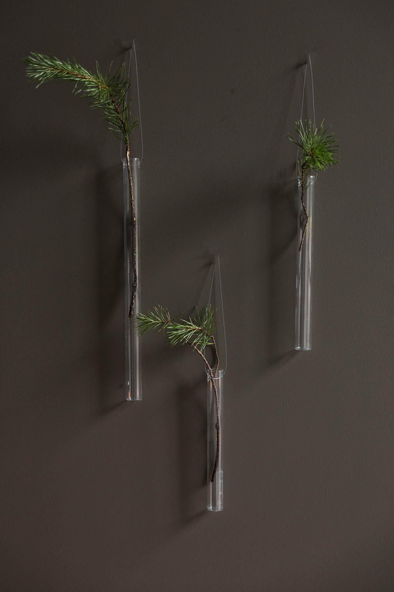 Glasvas - Hängvas - 2x26 cm - 3