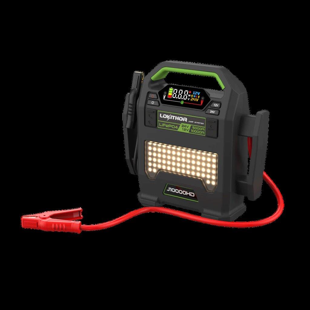 Lokithor J10000HD LiFePO 12V/24V 256Wh 10000A Jump Starter - 9