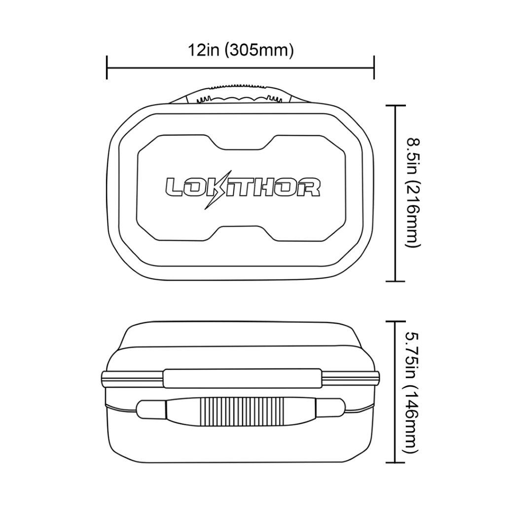 Lokithor LO-CASE001 JA EVA Protection Case for JA301/JA302 Jump Starter - 8