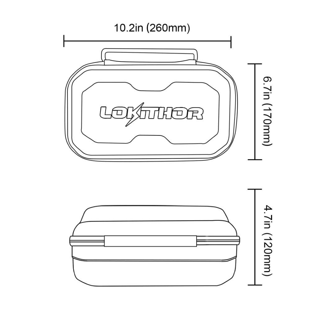LO-CASE003 J-Serie Bag EVA ProtectionCase for J401/J402/J1000/J1500 Jump Starter - 2