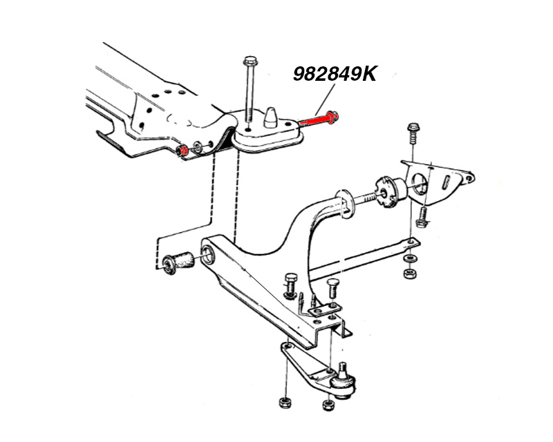Bolt kit M12 - 2