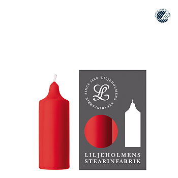 Kupéljus 4er-Pack Rot | Teelichtformat Ø 38 mm x H 110 mm