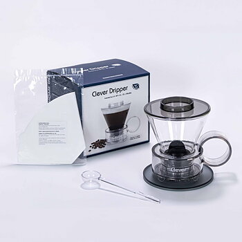 Clever Dripper - Glas - 500ml - Genomskinligt Grå