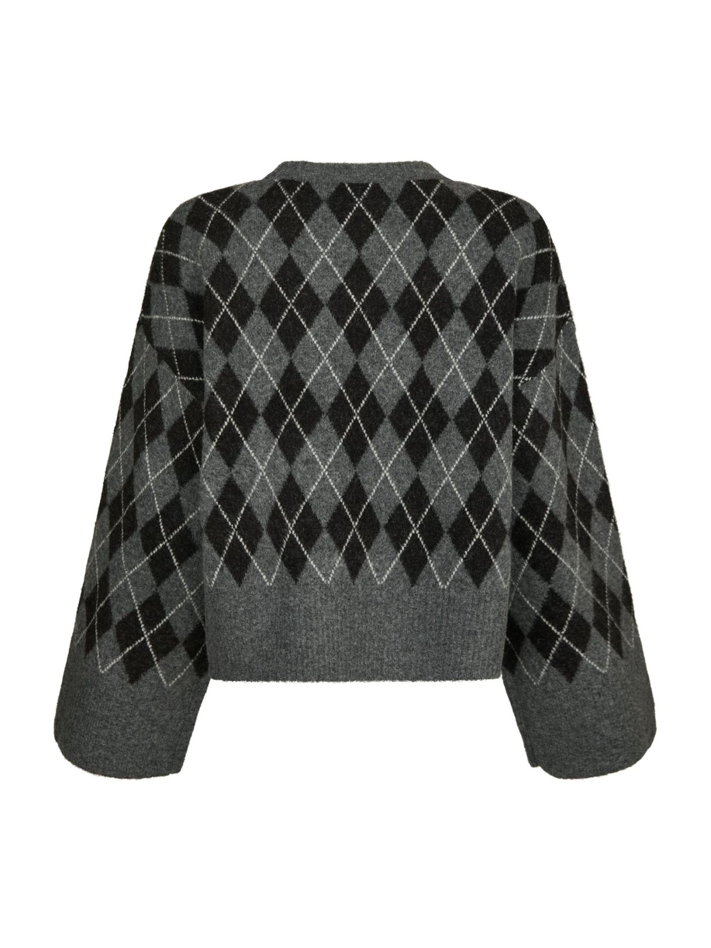 Neo Noir &nbsp;- Kick Check  Knit Blouse  Antracit - 6