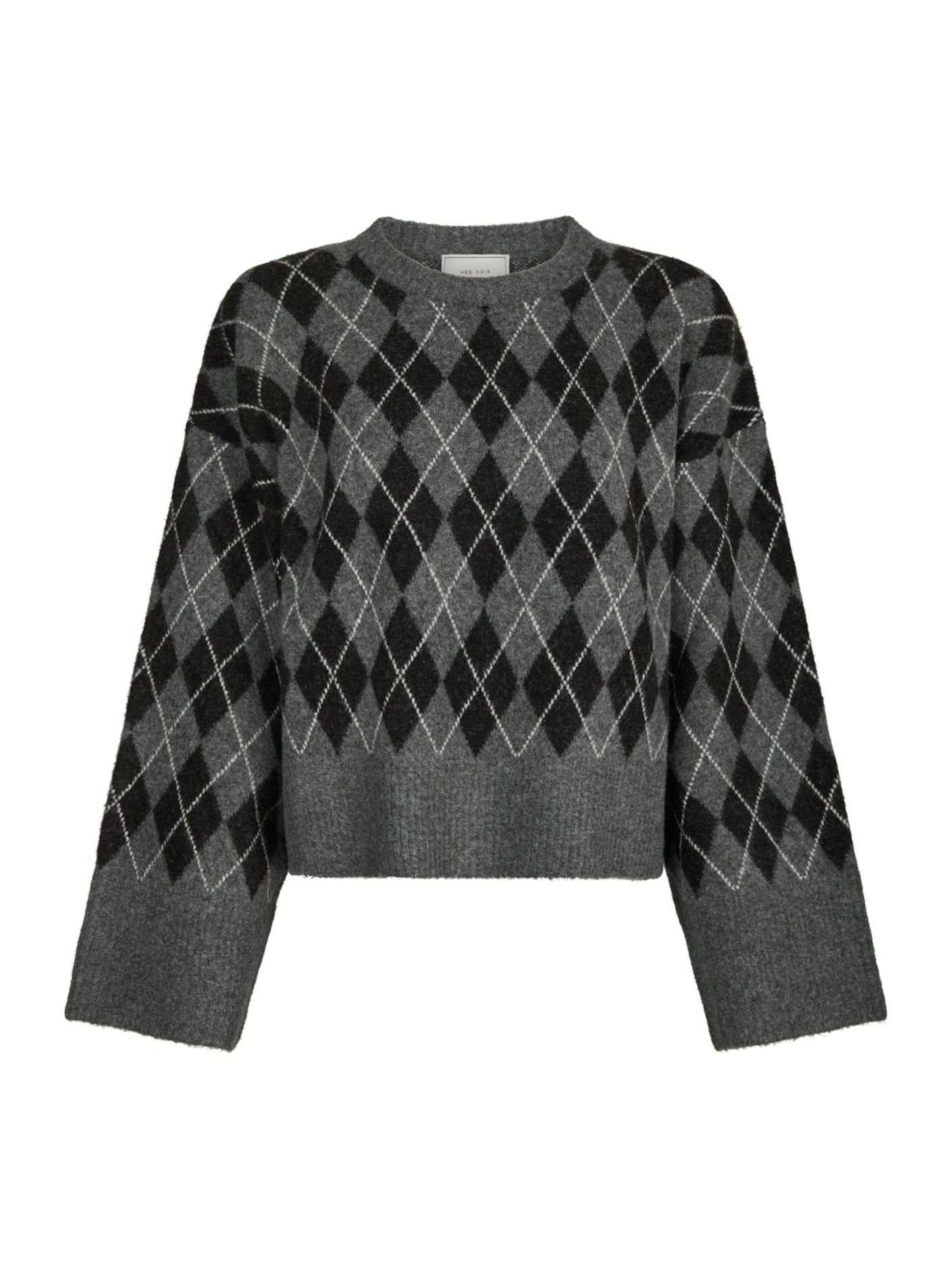 Neo Noir &nbsp;- Kick Check  Knit Blouse  Antracit - 5