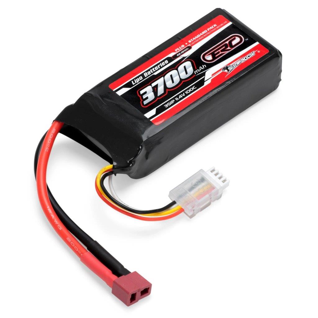 SUNPADOW Li-Po Batteri 3S 11,4V 3700mAh 100C HV T-Kontakt
