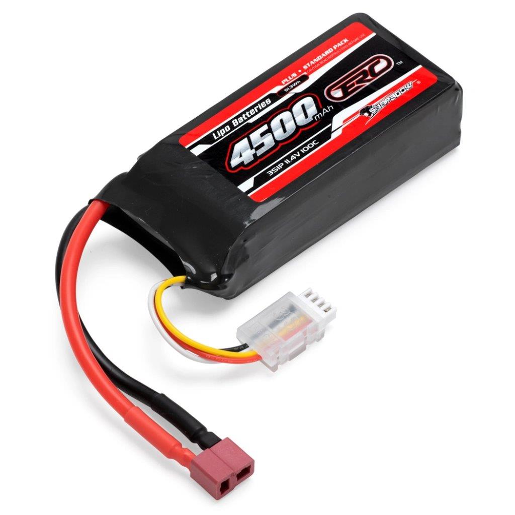 SUNPADOW Li-Po Batteri 3S 11,4V 4500mAh 100C HV T-Kontakt