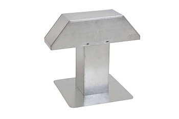 ALIXO Takgjennomføring av aluminium 200 X 200 MM - Dubbel