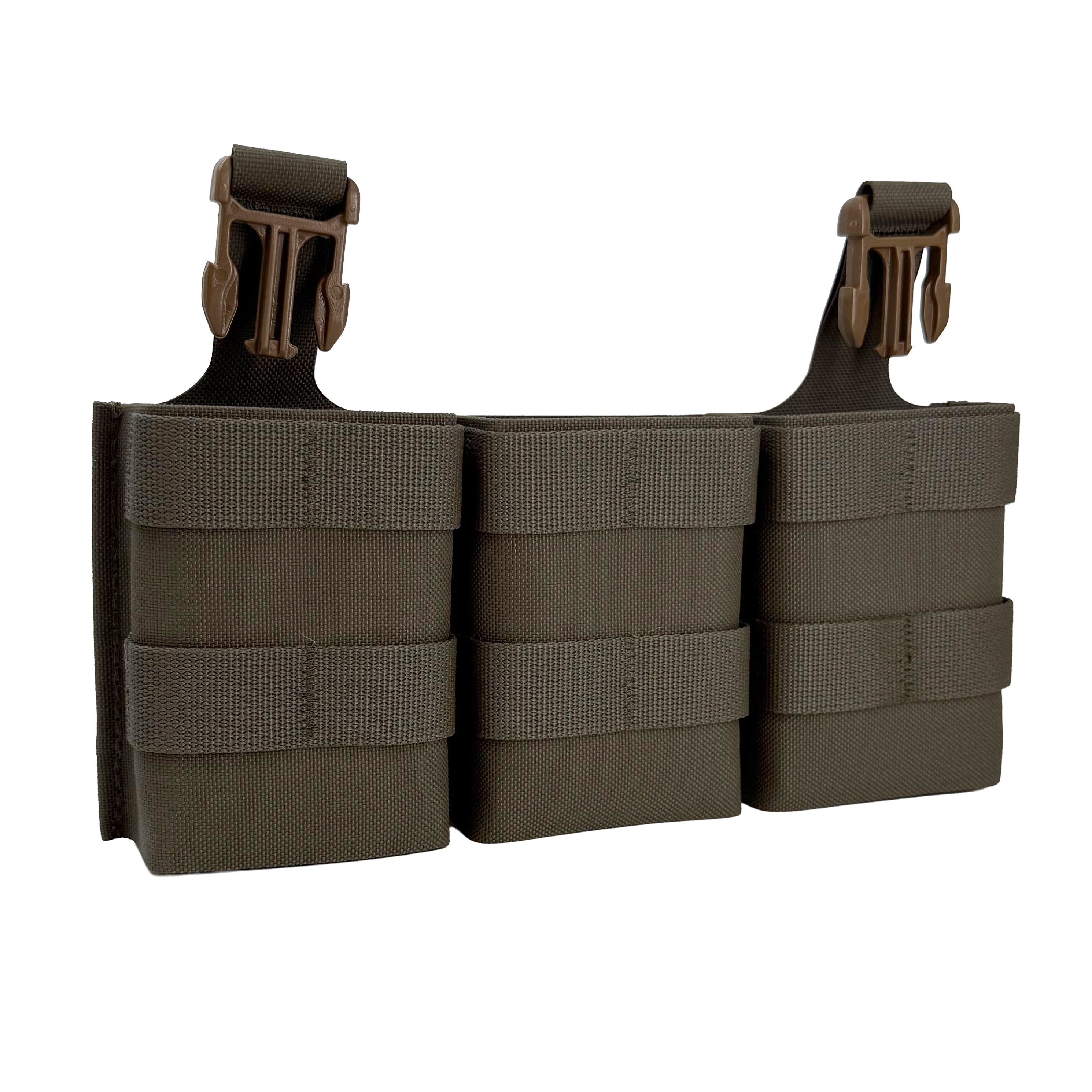 7.62 Triple Midlength Daeodon Front Panel Webbing - Ranger Green