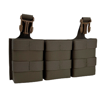 7.62 Triple Midlength Daeodon Front Panel Webbing - Ranger Green