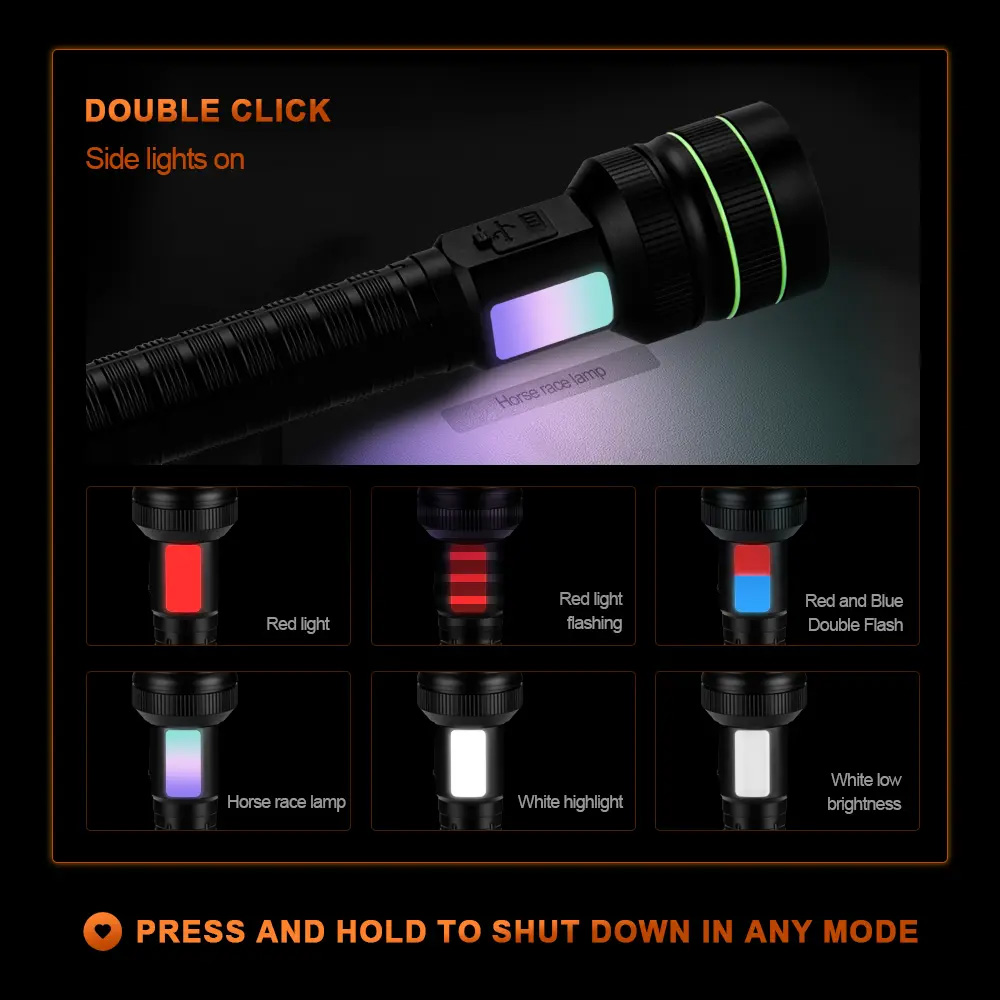 Helius XJ02 Plus | Taschenlampe 3000 Lumen | LED - 2