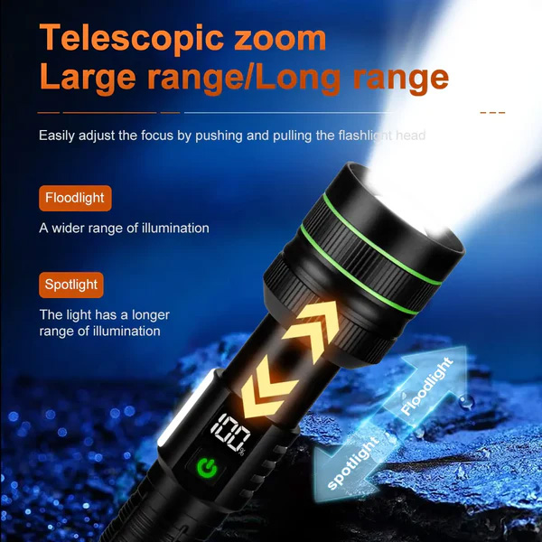 Helius XJ02 Plus | Taschenlampe 3000 Lumen | LED - 4