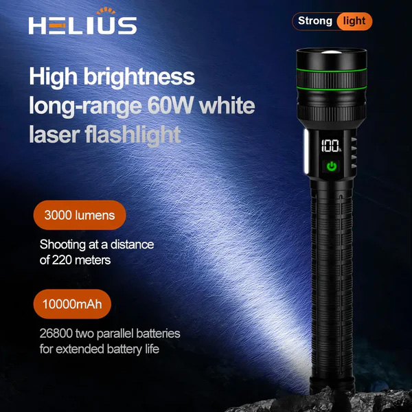 Helius XJ02 Plus | Taschenlampe 3000 Lumen | LED - 3