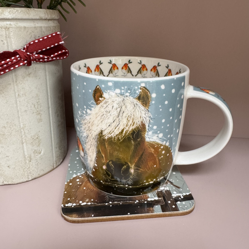 Coaster Alex Clark Horse Motif Horse And Robin - 2