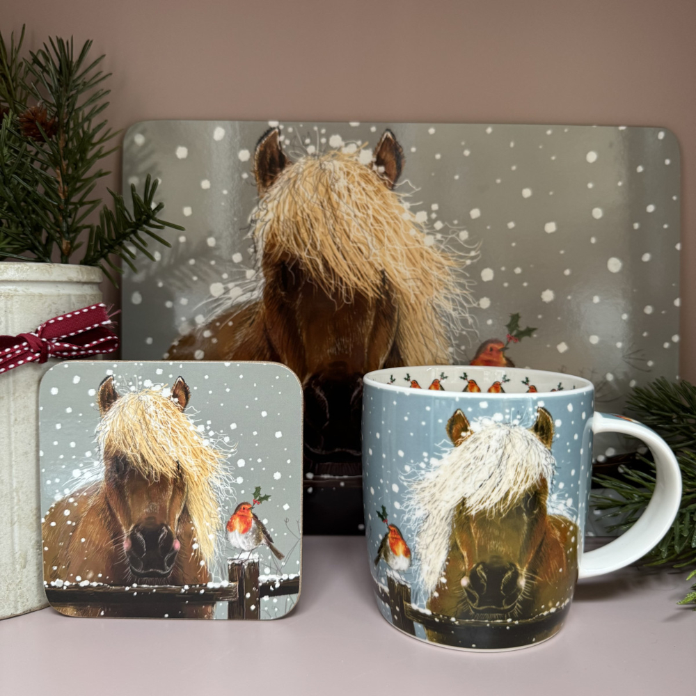Coaster Alex Clark Horse Motif Horse And Robin - 3