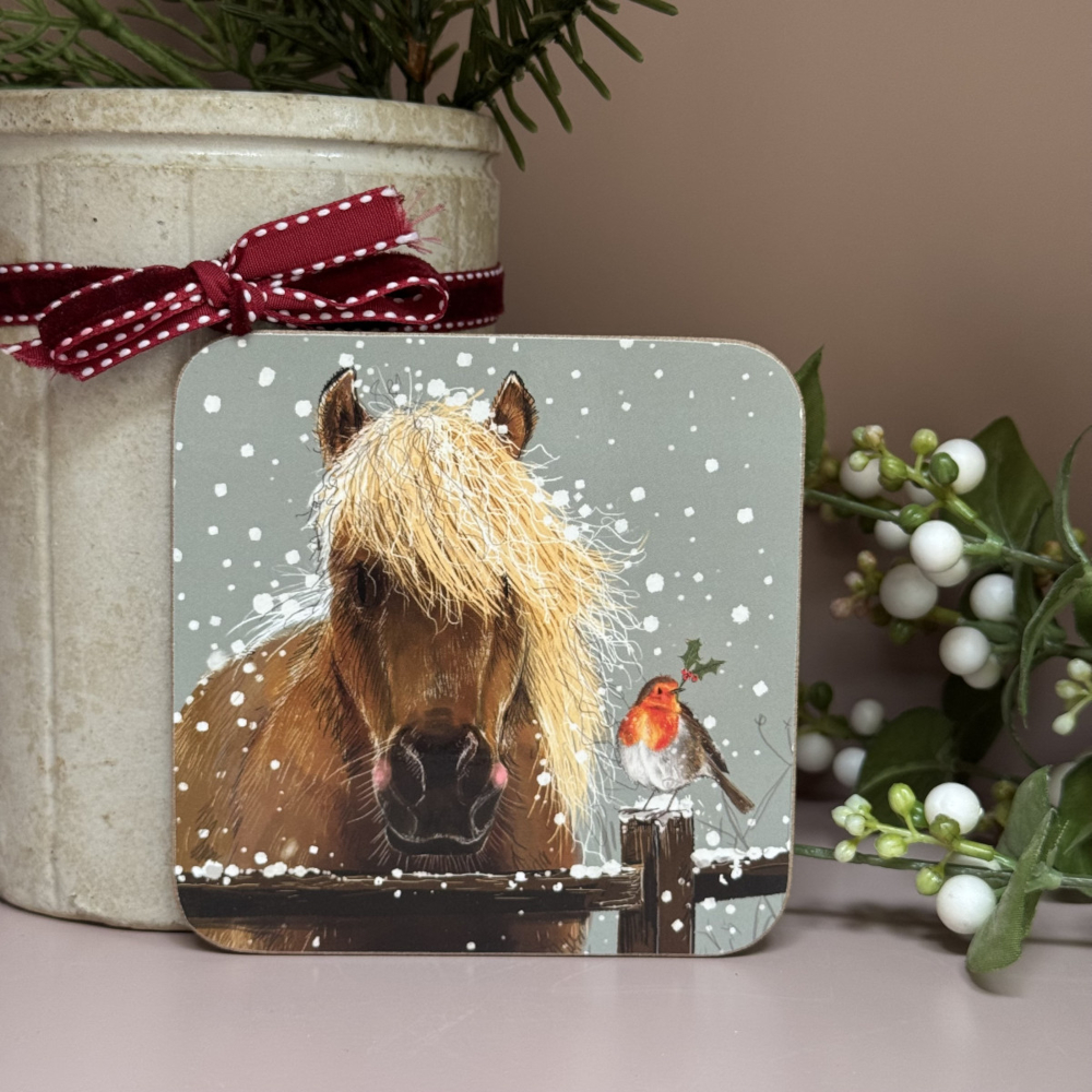 Coaster Alex Clark Horse Motif Horse And Robin