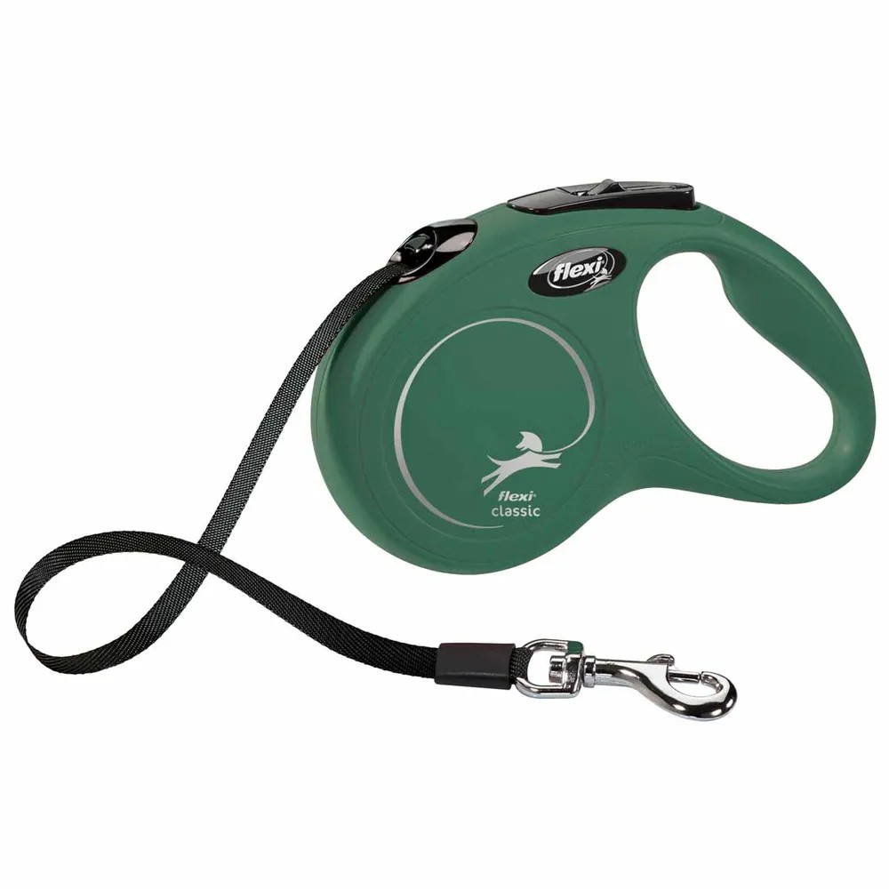 Flexi New Classic Compact L, Grön 5m
