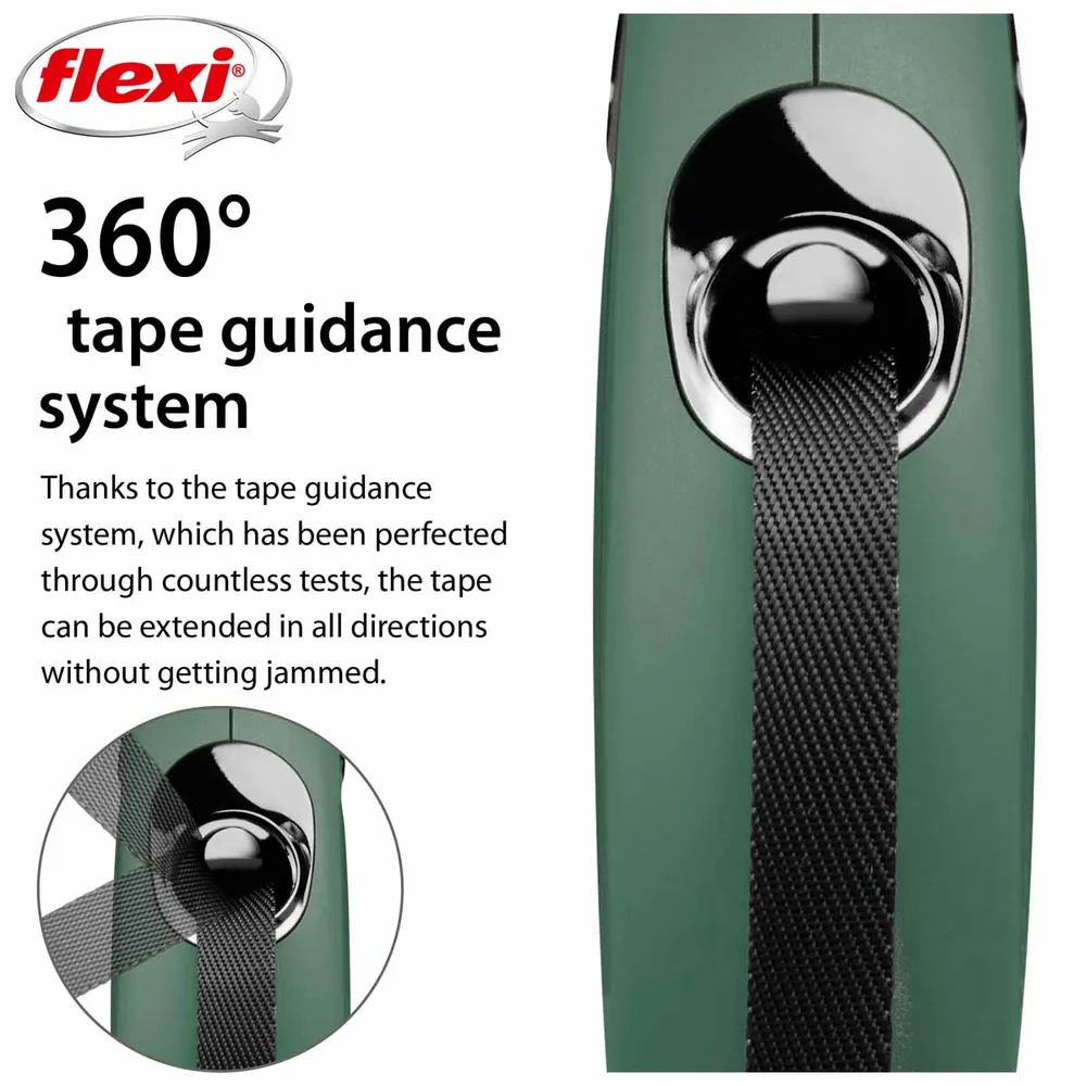 Flexi New Classic Compact L, Grön 5m - 3