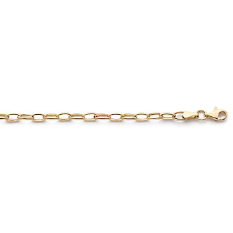 Kultainen rannerengas Oval silmukat 18k