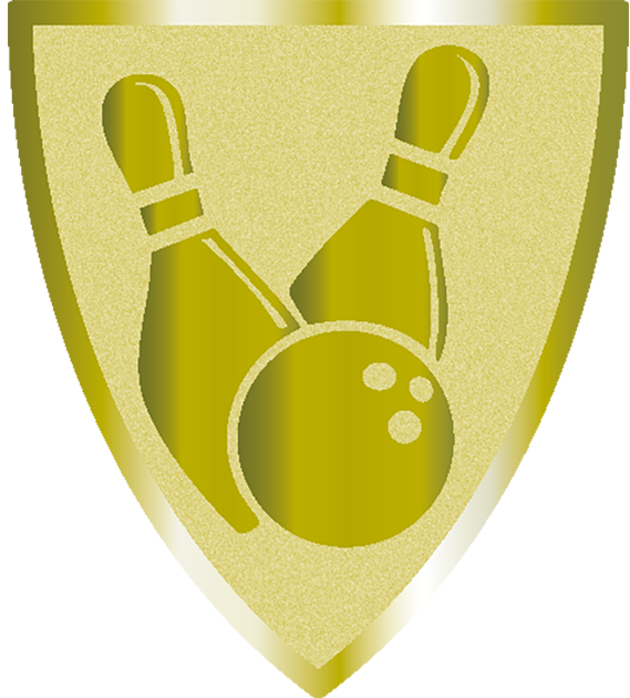 Statyett Skölden 140 mm hög - Guld, Silver och Brons - 15