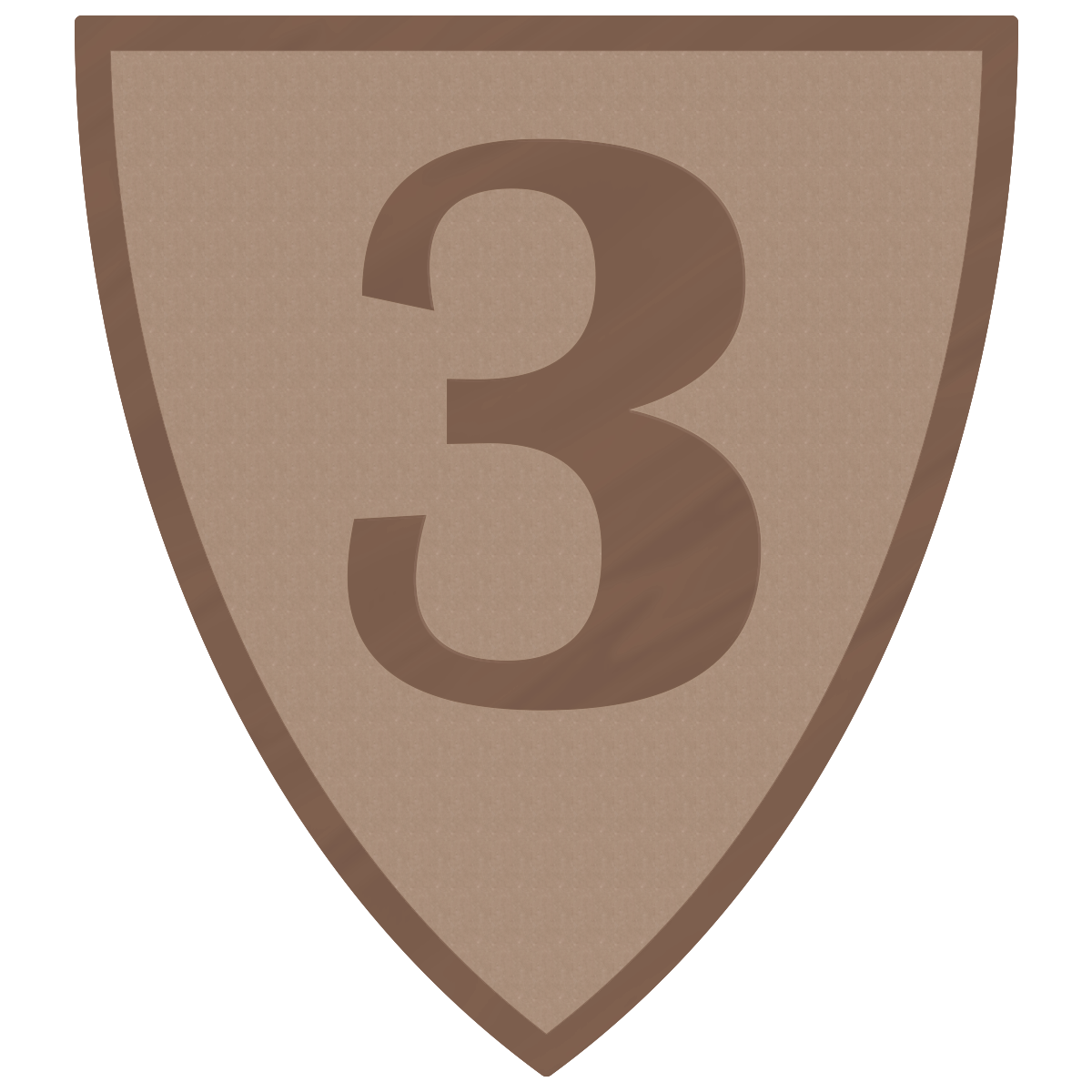 Statyett Skölden 140 mm hög - Guld, Silver och Brons - 28
