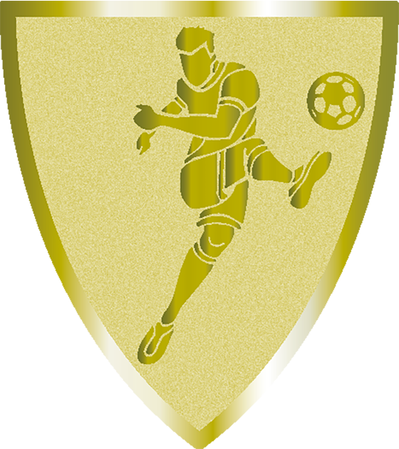 Statyett Skölden 140 mm hög - Guld, Silver och Brons - 27