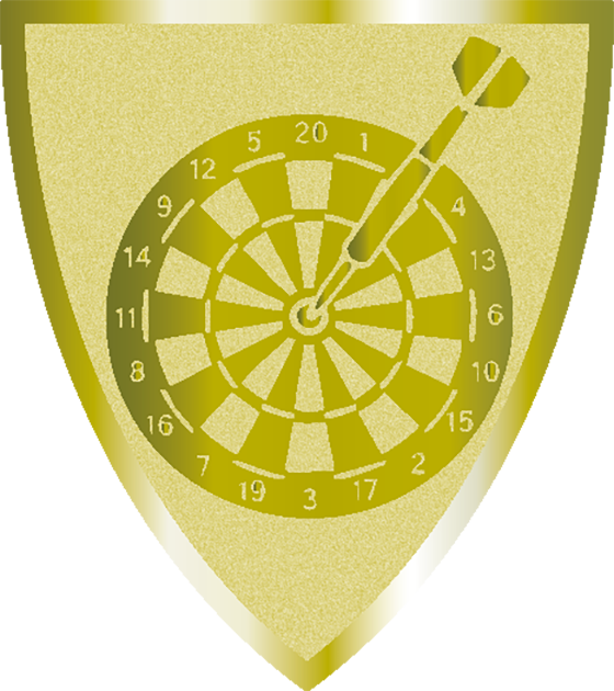 Statyett Skölden 140 mm hög - Guld, Silver och Brons - 6