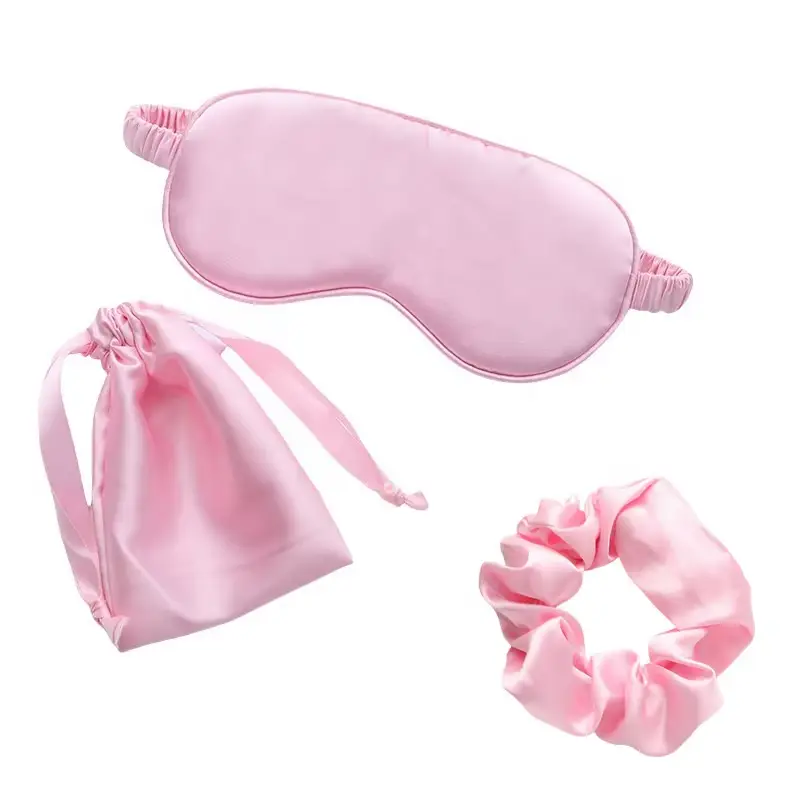 Sovmask och scrunchie set i satin - 3