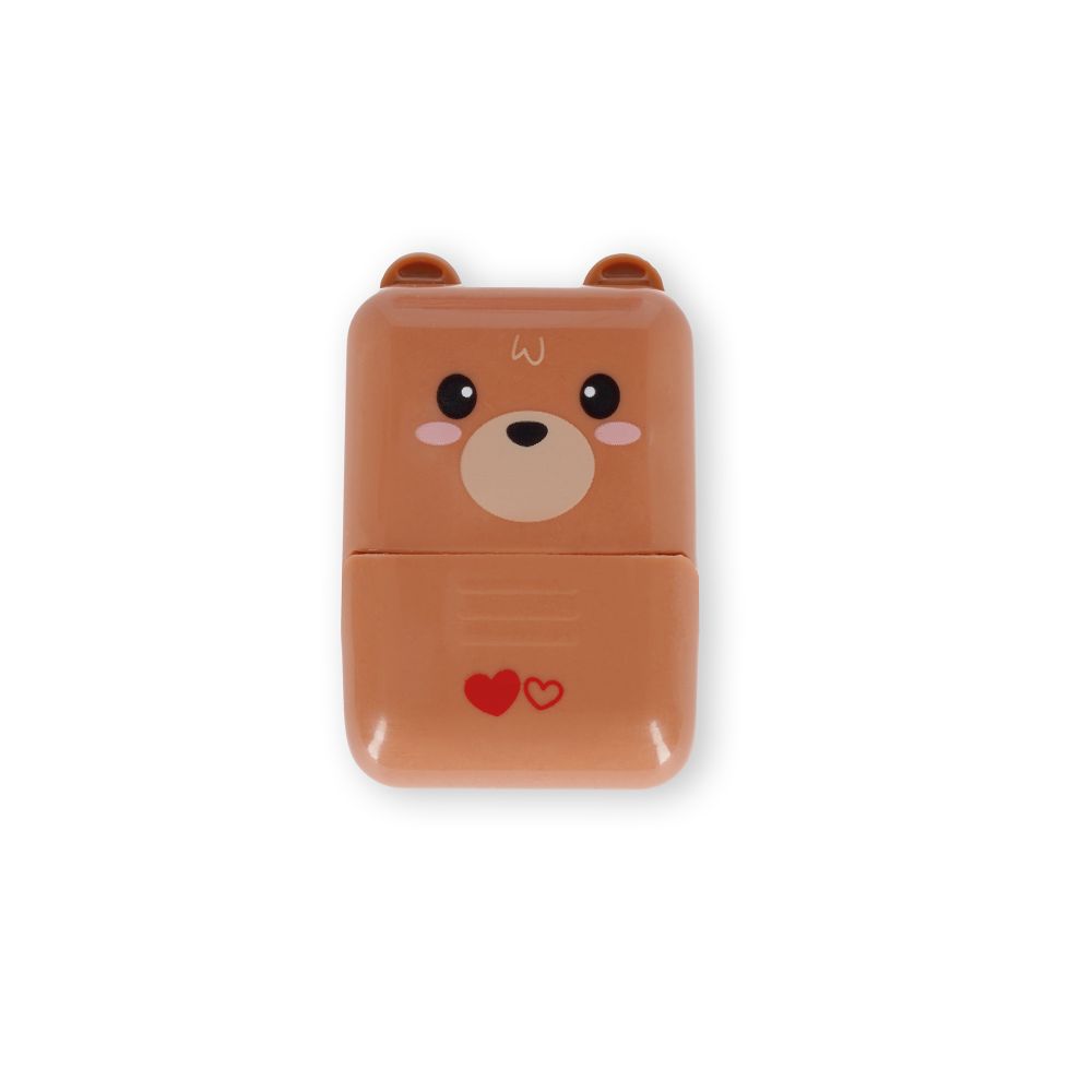 Deco roller stamp, roterende stempel, Teddy bear - 3