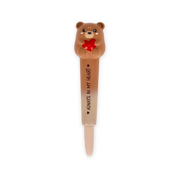 Squishy gel pen, Teddy bear, Sort