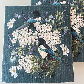 Åter i lager! Disktrasa med motiv,  ”Skator ”