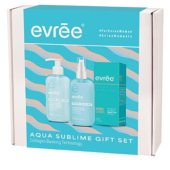 Ansiktspleie 3-trinnssett for fukt og balanse med niacinamid og prebiotika