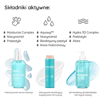 Ansiktspleie 3-trinnssett for fukt og balanse med niacinamid og prebiotika