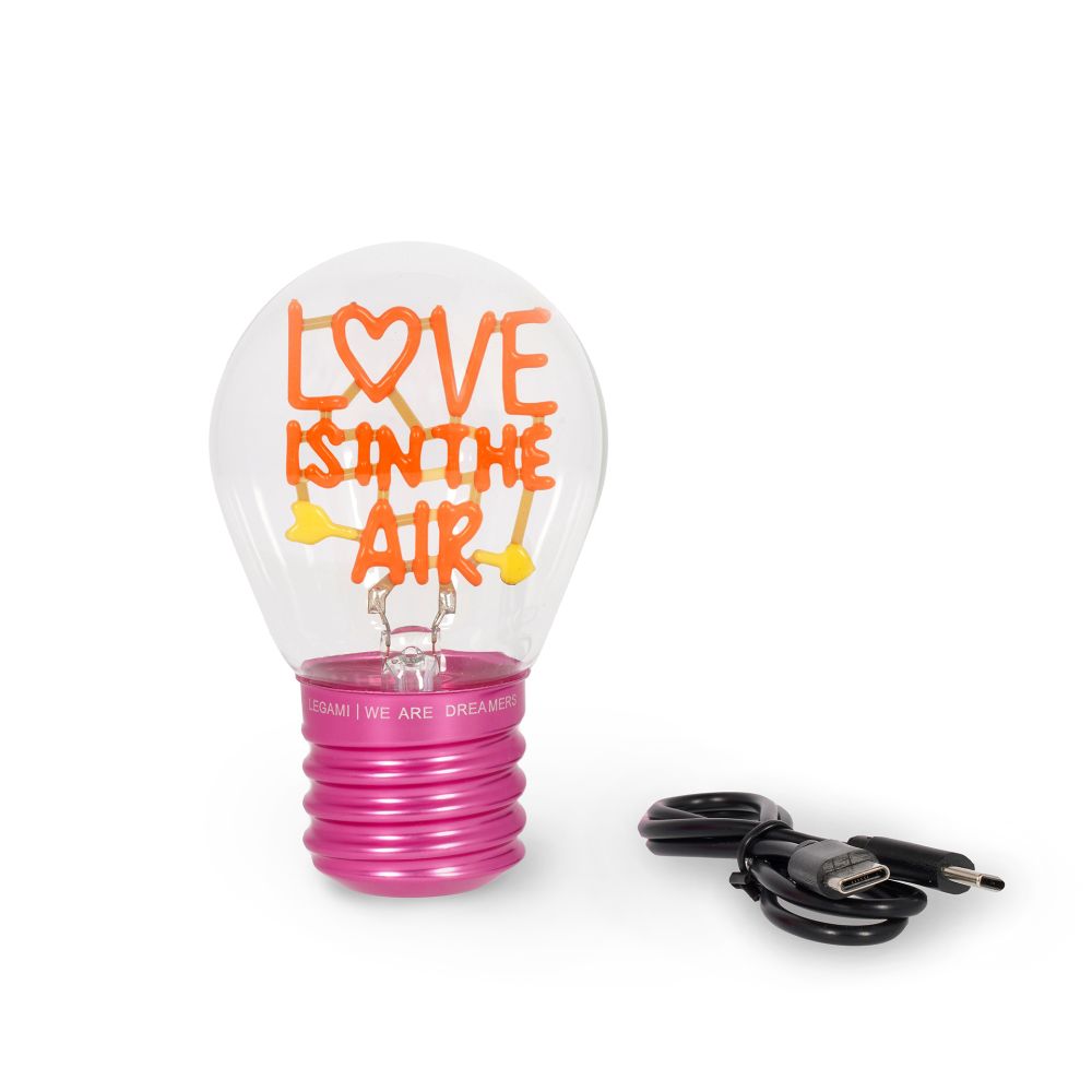 Bulb fiction, glödlampsformad bordslampa, Love is in the air - 7