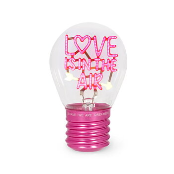 Bulb fiction, glödlampsformad bordslampa, Love is in the air