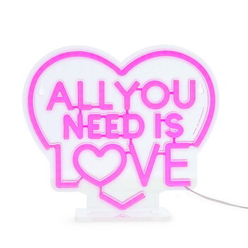 It's a sign, LED-lampa med neon-effekt, All you need is love