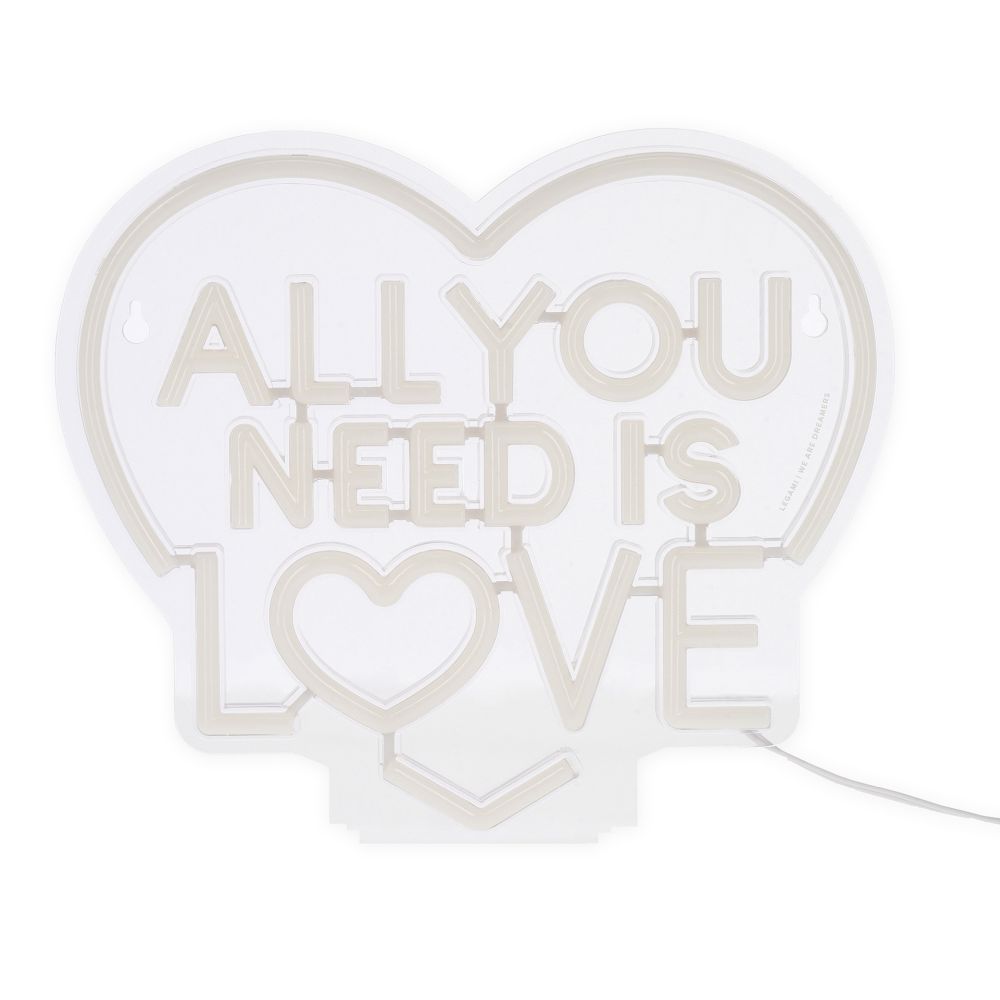 It's a sign, LED-lampa med neon-effekt, All you need is love - 7