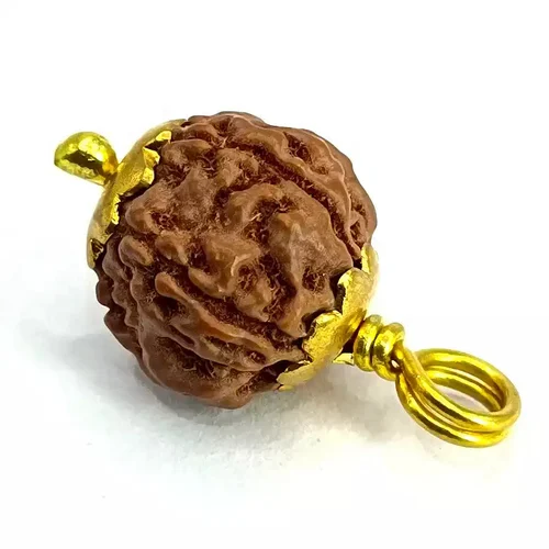 Rudraksha Enkel 5 Mukhi med krok - Naturlig