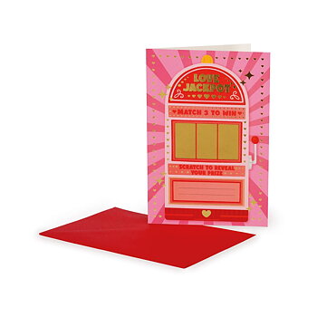 Scratch off card, Love jackpot, Love and friendship