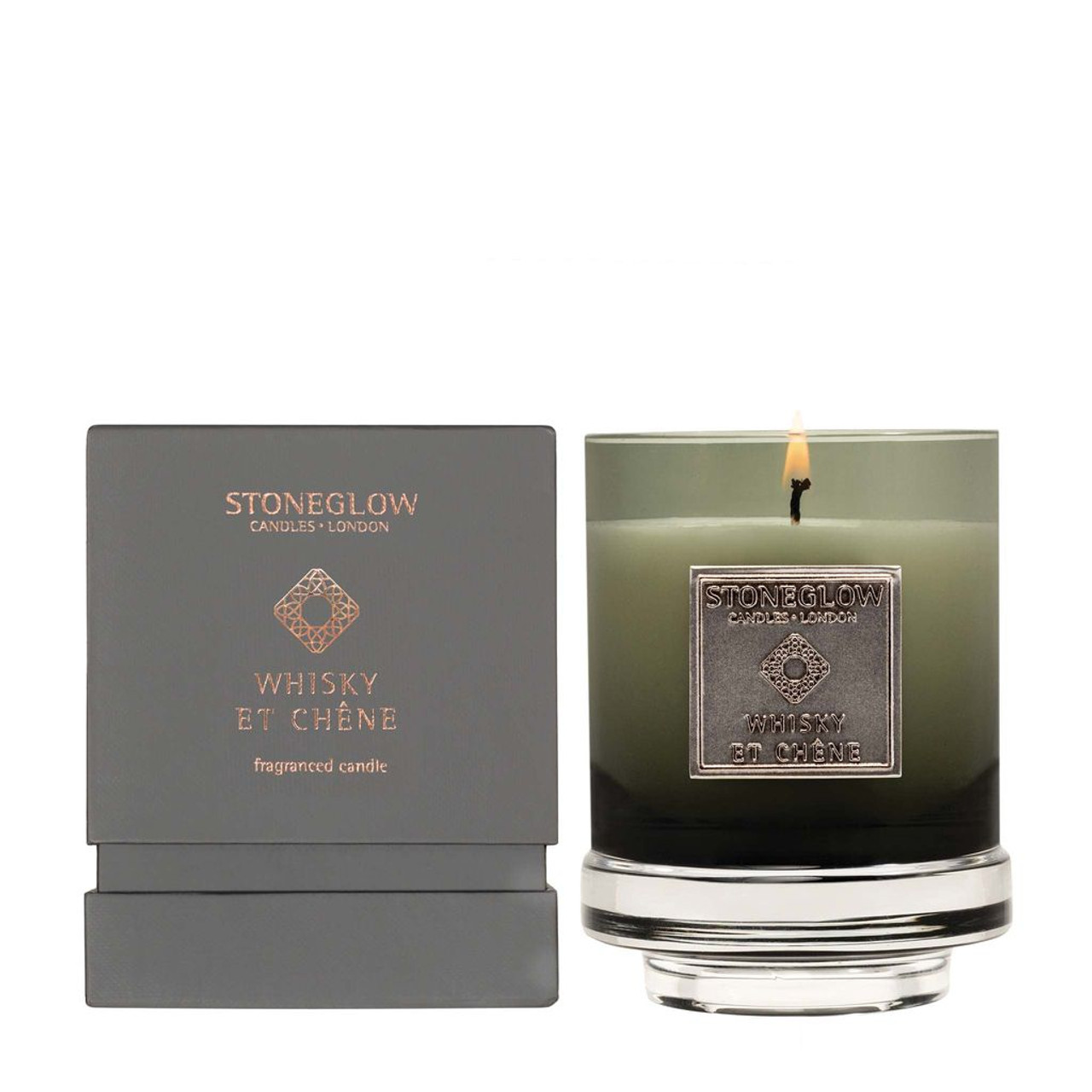  Metallique - Whisky et Chene - Scented Candle - Boxed Tumbler