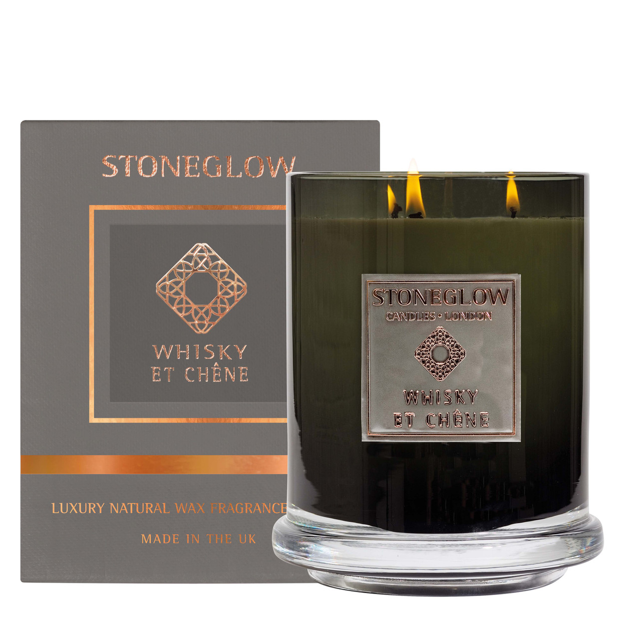  Metallique Perfume Whisky Et Chene - Candle Large - Multi Wick 