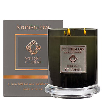  Metallique Perfume Whisky Et Chene - Candle Large - Multi Wick 
