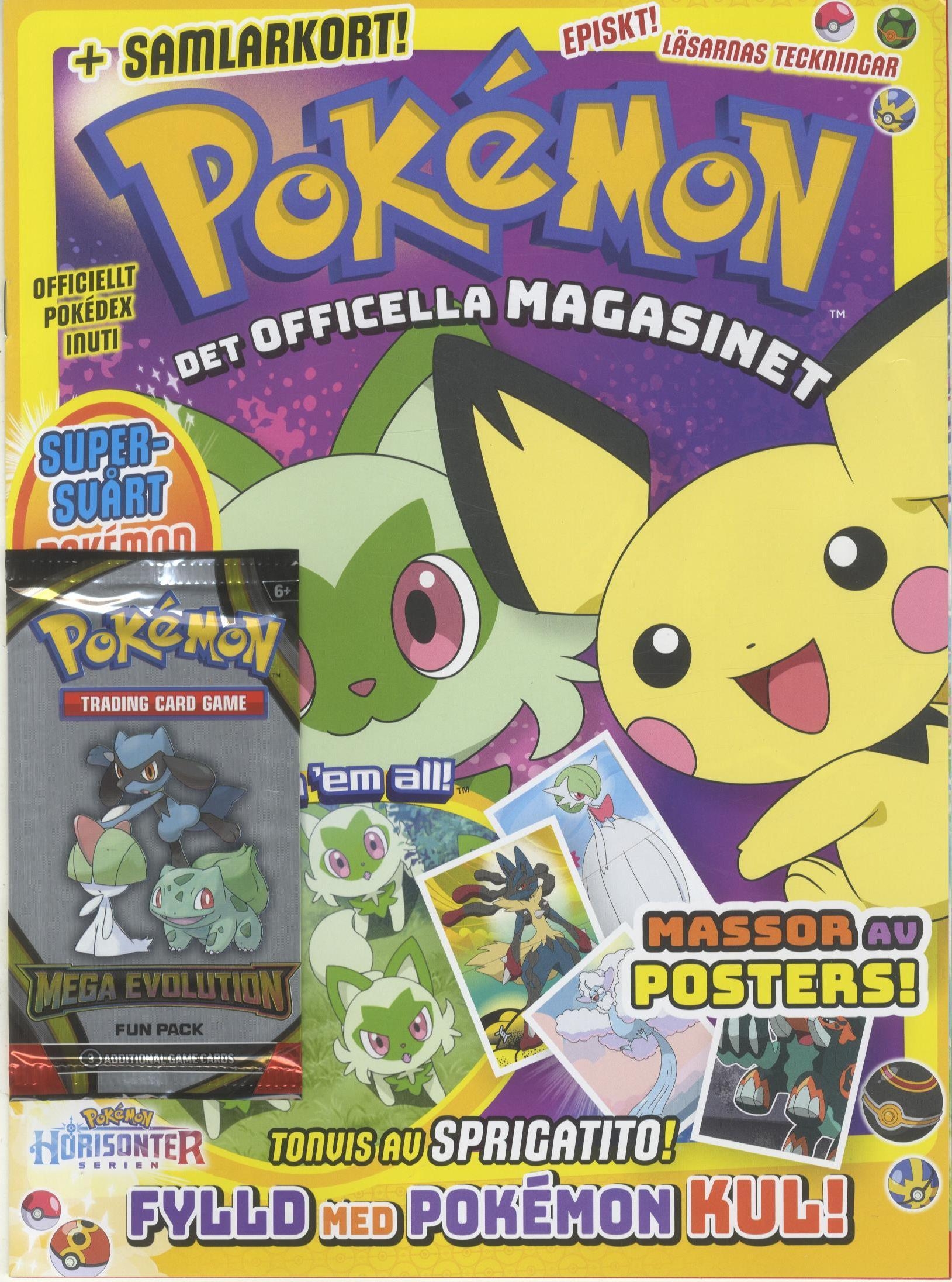 Pokemon magasin nr 8 2025, Extra Scarlet & Violet Destined rivals 3-korts fun-pack