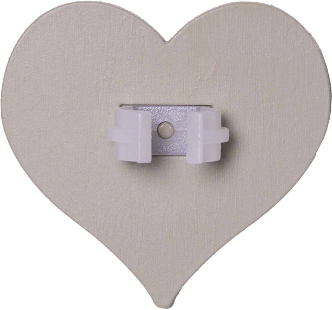Ljusmanschett Hjärta - Beige - 2-pack - 6