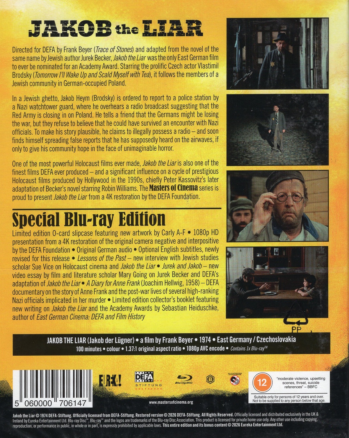Jakob the Liar (Limited Edition) (ej svensk text) (Blu-ray) - 2