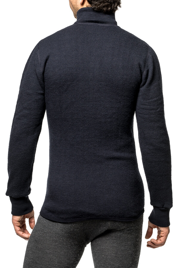 Woolpower Zip Turtleneck 400 Pine Green - 4