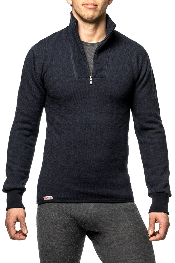 Woolpower Zip Turtleneck 400 Pine Green - 3