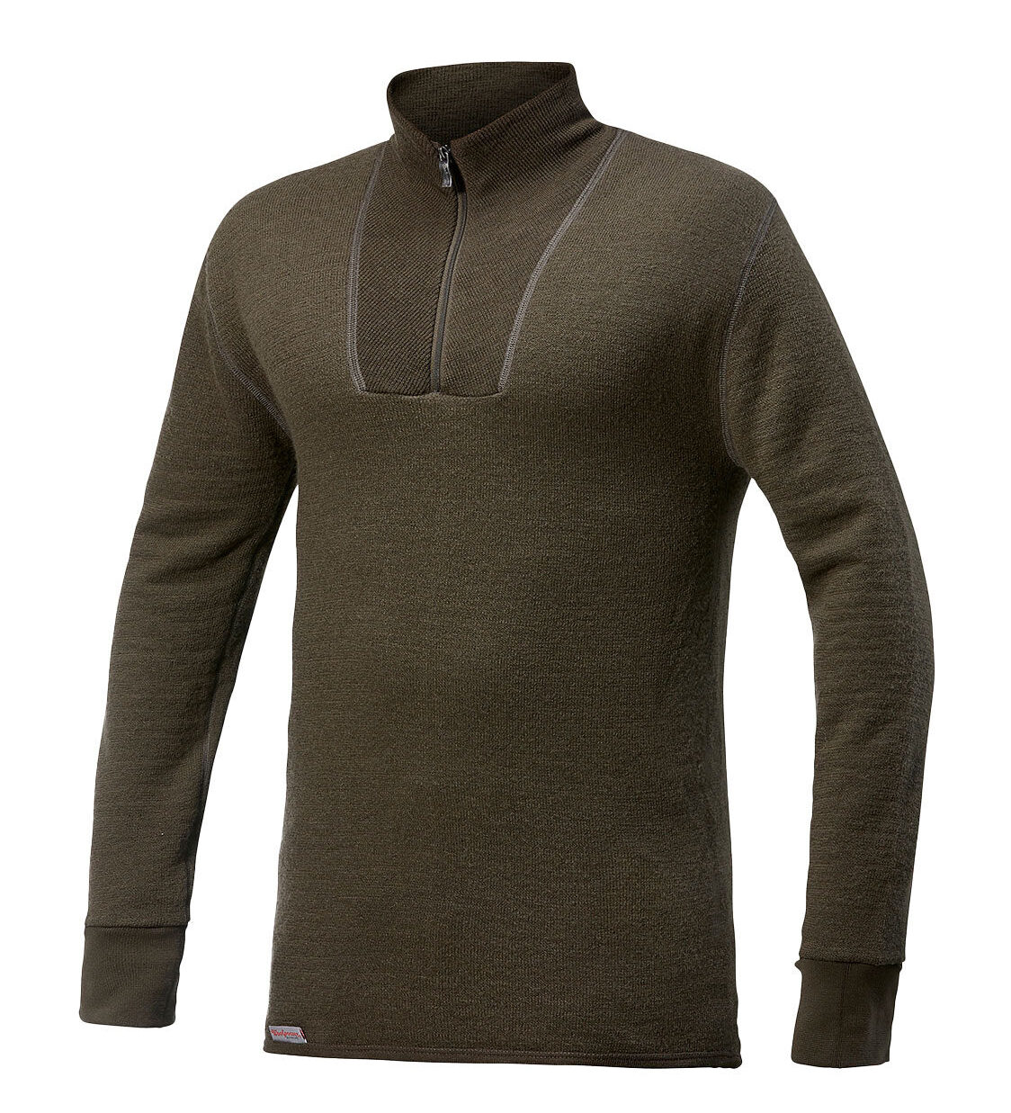 Woolpower Zip Turtleneck 400 Pine Green