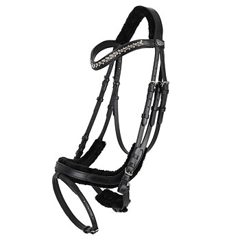 QHP Sensisoft Bridle - Black