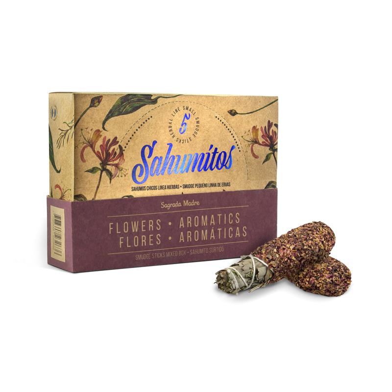 Sagrada Madre Sahumitos smudge Aromatiska blommor 5 pack